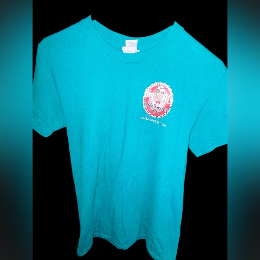 VTG Style Big Al’s Soda Fountain & Grill OBX Teal Tee - Small